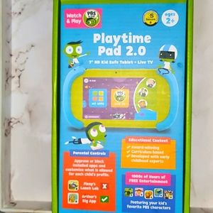🌈 🌈SOLD SOLDPBS Watch & Play Playtime Pad 2.0  7" HD Kid Safe Tablet + Live TV